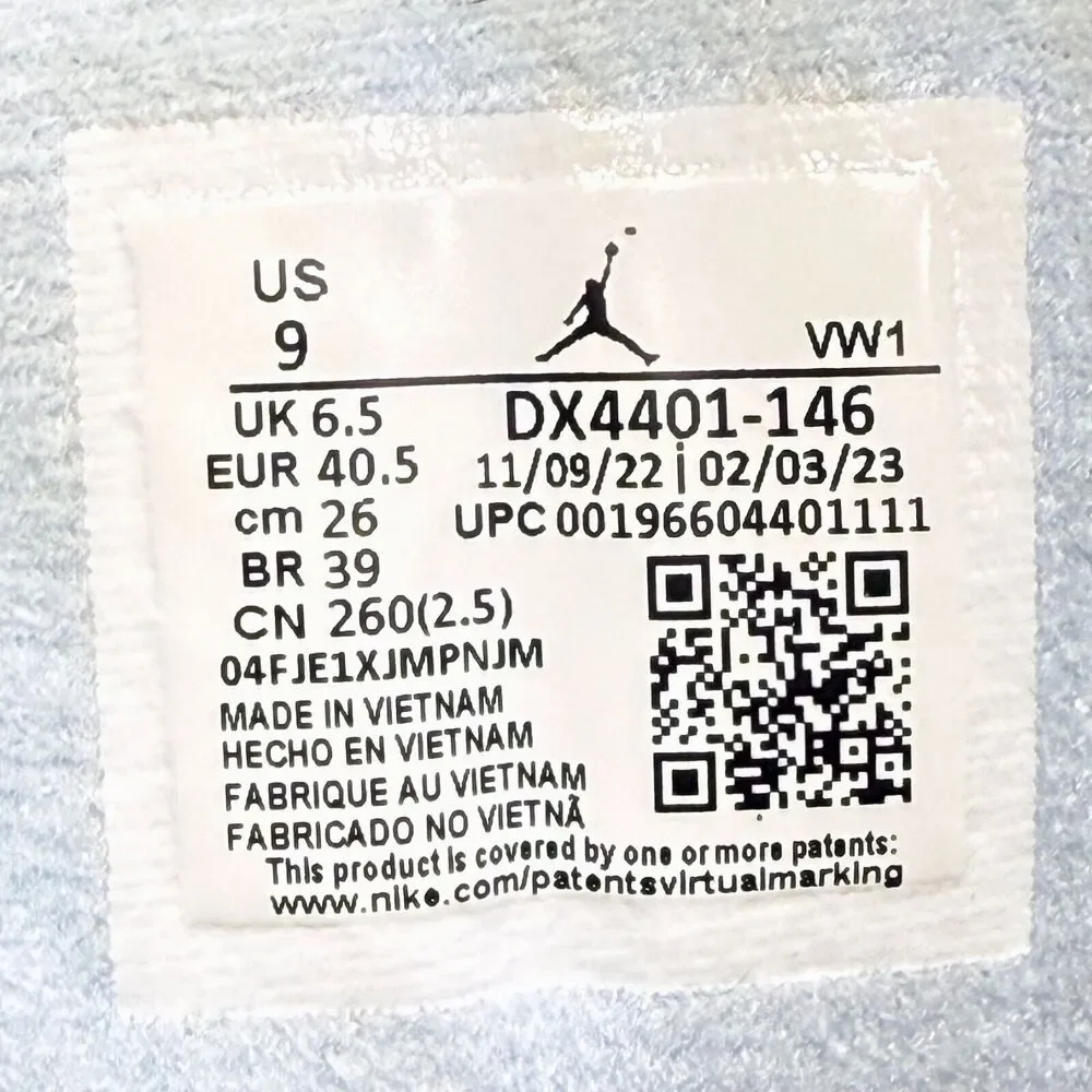 Air Jordan 2 Low Look Up In The Air Low Womens Size 9 Shoes Summit White Blue - Picture 9 of 9